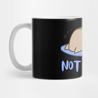 Lazy Cat Nope not Today funny sarcastic messages sayings and quotes Mug
